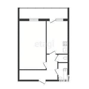 1-к квартира, вторичка, 51м2, 3/9 этаж