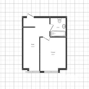 1-к квартира, вторичка, 33м2, 11/16 этаж