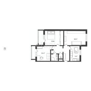 3-к квартира, вторичка, 59м2, 9/9 этаж