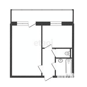 1-к квартира, вторичка, 35м2, 4/10 этаж