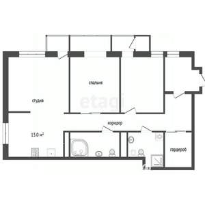 3-к квартира, вторичка, 95м2, 7/17 этаж