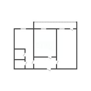 2-к квартира, вторичка, 51м2, 9/10 этаж