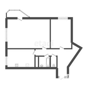 2-к квартира, вторичка, 61м2, 16/17 этаж
