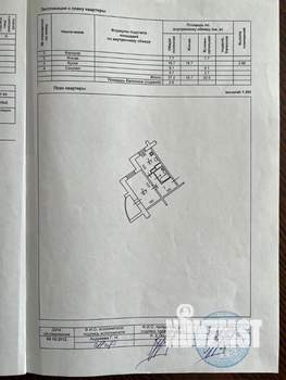 1-к квартира, вторичка, 37м2, 1/6 этаж