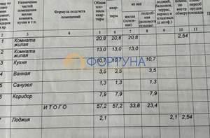 2-к квартира, вторичка, 57м2, 7/10 этаж