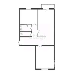 2-к квартира, вторичка, 48м2, 3/5 этаж