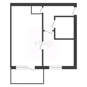 1-к квартира, вторичка, 31м2, 3/5 этаж