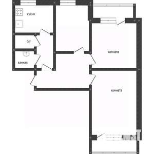 3-к квартира, вторичка, 72м2, 4/7 этаж