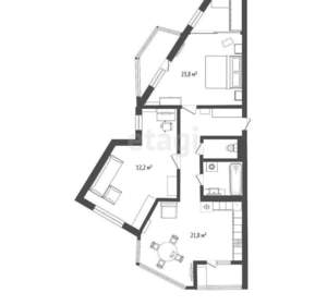 2-к квартира, вторичка, 72м2, 10/16 этаж