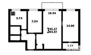 3-к квартира, вторичка, 60м2, 5/5 этаж