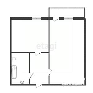 1-к квартира, вторичка, 37м2, 2/17 этаж
