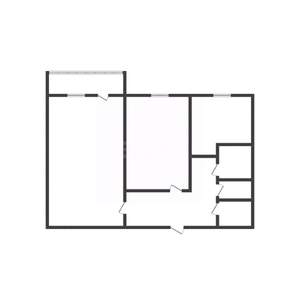 2-к квартира, вторичка, 45м2, 4/5 этаж