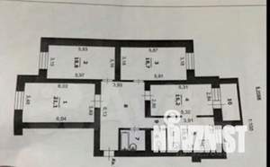 4-к квартира, вторичка, 114м2, 6/14 этаж