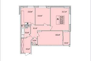 Студия квартира, вторичка, 37м2, 8/17 этаж