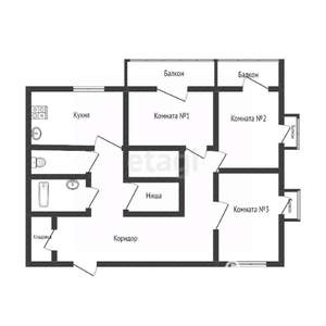 3-к квартира, вторичка, 86м2, 13/14 этаж