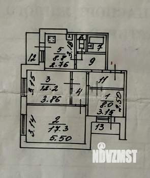 3-к квартира, вторичка, 64м2, 4/8 этаж