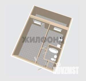 1-к квартира, вторичка, 32м2, 7/9 этаж
