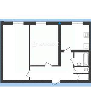 2-к квартира, вторичка, 43м2, 2/5 этаж