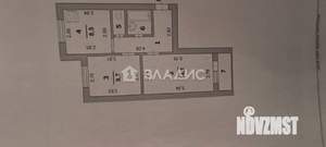 2-к квартира, вторичка, 44м2, 3/3 этаж