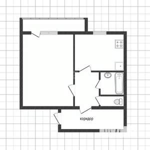 1-к квартира, вторичка, 38м2, 9/16 этаж