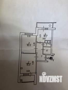 2-к квартира, вторичка, 52м2, 6/8 этаж