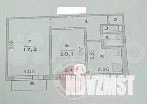 2-к квартира, вторичка, 43м2, 2/5 этаж