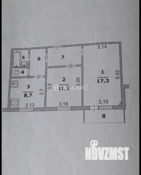 2-к квартира, вторичка, 51м2, 10/10 этаж