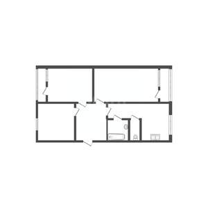 3-к квартира, вторичка, 64м2, 4/6 этаж