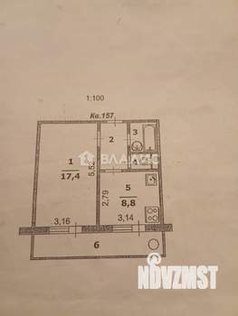 1-к квартира, вторичка, 36м2, 4/14 этаж
