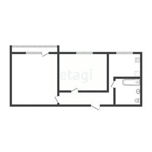 2-к квартира, вторичка, 49м2, 2/5 этаж