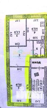 2-к квартира, вторичка, 64м2, 6/6 этаж