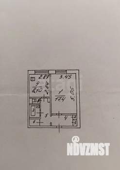 1-к квартира, вторичка, 39м2, 5/9 этаж