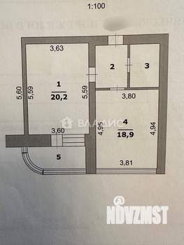 1-к квартира, вторичка, 49м2, 3/17 этаж