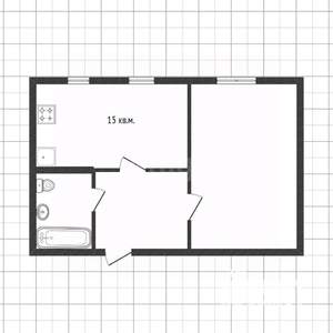 1-к квартира, вторичка, 43м2, 3/10 этаж