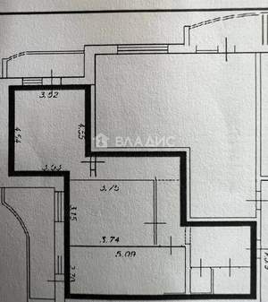 2-к квартира, вторичка, 72м2, 2/17 этаж
