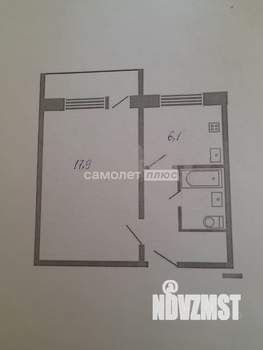 1-к квартира, вторичка, 30м2, 5/5 этаж