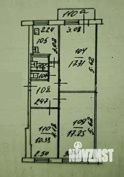 3-к квартира, вторичка, 61м2, 5/5 этаж