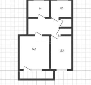 3-к квартира, вторичка, 57м2, 5/5 этаж