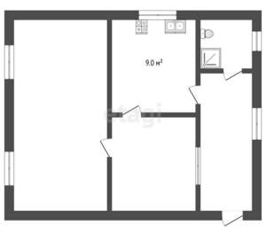 2-к квартира, вторичка, 44м2, 3/5 этаж