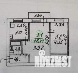 2-к квартира, вторичка, 43м2, 2/5 этаж