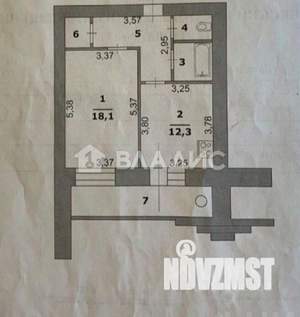 1-к квартира, вторичка, 49м2, 4/9 этаж