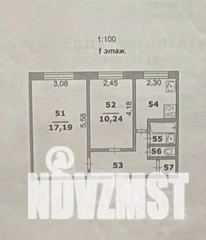 2-к квартира, вторичка, 44м2, 1/5 этаж