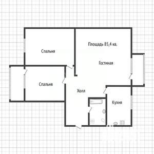 3-к квартира, вторичка, 85м2, 8/11 этаж
