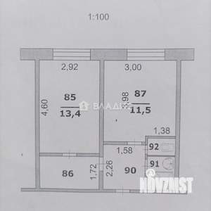 1-к квартира, вторичка, 34м2, 4/5 этаж