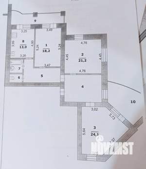 3-к квартира, вторичка, 110м2, 12/16 этаж