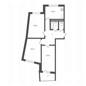 3-к квартира, вторичка, 90м2, 8/11 этаж