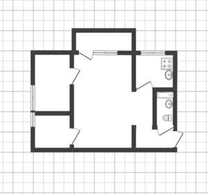 3-к квартира, вторичка, 43м2, 2/3 этаж