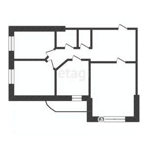 3-к квартира, вторичка, 73м2, 15/17 этаж