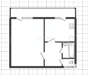 1-к квартира, вторичка, 35м2, 7/9 этаж