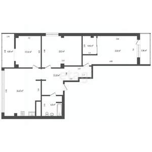 3-к квартира, вторичка, 115м2, 2/10 этаж